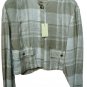 New Women's Jacket Summer Short Mix Linen Hazelnut Unlined Sport Size 44 It