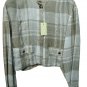 New Women's Jacket Summer Short Mix Linen Hazelnut Unlined Sport Size 44 It
