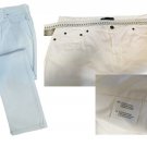 Women's Jeans Spring Summer Size 50 Roberta Puccini White Blue Cotton Elastic