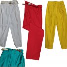 Women's Trousers Pure Cotton Summer Vita Medium High Several 3 Buttons &