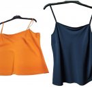 Womens Top Short Spring Summer Blue Or Orange Claudia Gil Chic Various Sizes
