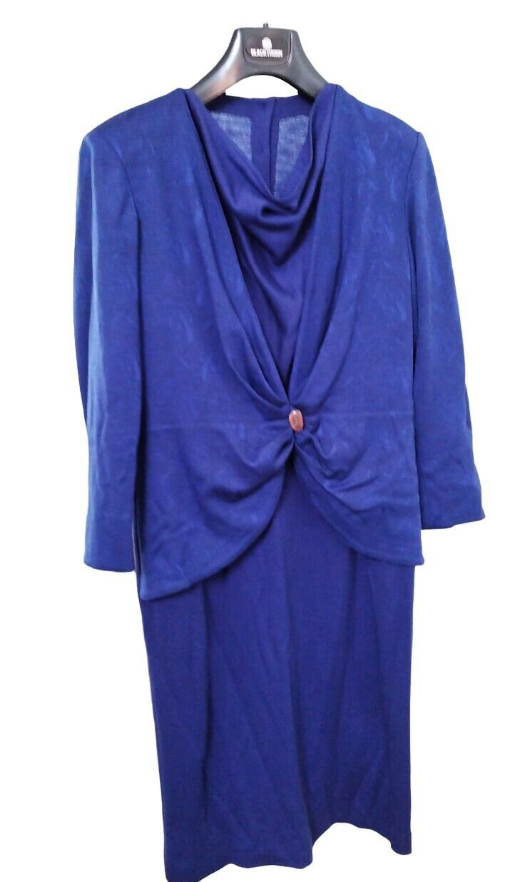 Dress Ceremony Winter Blue plus Sizes Vintage Mariella Burani