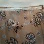 Skirt Summer Size Shaped = 52 Silk Blend Brown Floral Dedication Elegant
