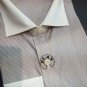 Men's Shirts Man Shirt 37 XS striped Brown Neck White French Elegant Play