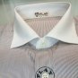 Men's Shirts Man Shirt 37 XS striped Brown Neck White French Elegant Play