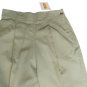 Women's Trousers Summer Pure Cotton Military Green Chino TG 48 High Waist Oltre