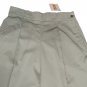 Women's Trousers Summer Pure Cotton Military Green Chino TG 48 High Waist Oltre