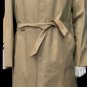Raincoat Man Cotton Blend Classic Size 52 Vintage handcrafted Colour Khaki New
