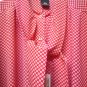 Blouse Summer Woman Light Calibrated Elena Mirò Size 47 Red Fantasy Vintage