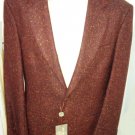 Jacket Tweed Man Pure Wool Various Measures Burgundy Cut Drop 6 Lanificio Biella
