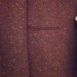 Jacket Tweed Man Pure Wool Various Measures Burgundy Cut Drop 6 Lanificio Biella