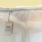 Women's Jeans Cotton Blend White 42 50 52 Leg Wide Made IN Italy Summer Paw Ele