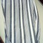 Women's Trousers Striped Size 46 Trendy 100% White Cotton Blue New Shop See