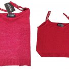 Womens Top Red Strap Leotard Jewel Viscose Light Soft Price Shock Latest