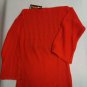 Women's Sweater Red Solid Colour Vintage Neck Boat Silk Blend Spring 42-44
