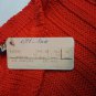 Women's Sweater Red Solid Colour Vintage Neck Boat Silk Blend Spring 42-44