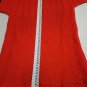 Women's Sweater Red Solid Colour Vintage Neck Boat Silk Blend Spring 42-44