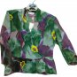 Blouse Light Green Fantasy Silk Blend 3 Buttons Double-Breasted Dianag Silk