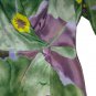 Blouse Light Green Fantasy Silk Blend 3 Buttons Double-Breasted Dianag Silk