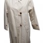 Raincoat Sartorial Woman Cotton Blend Lined Sports Buttons Leather