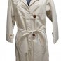 Raincoat Sartorial Woman Cotton Blend Lined Sports Buttons Leather