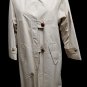 Raincoat Sartorial Woman Cotton Blend Lined Sports Buttons Leather