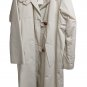 Raincoat Sartorial Woman Cotton Blend Lined Sports Buttons Leather