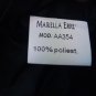 Dress Elegant Black Summer Size 46 Made IN Italy Mariella Erre Cocktail