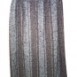 Skirts Woman Winter Wool Warm Tweed Striped Grey Brown 44 46 Folds Buttons