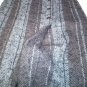 Skirts Woman Winter Wool Warm Tweed Striped Grey Brown 44 46 Folds Buttons