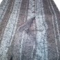 Skirts Woman Winter Wool Warm Tweed Striped Grey Brown 44 46 Folds Buttons