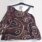 Womens Top Light Short Brown Elegant Viscose Size 42 & 44 Claudia Gil