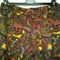 Skirt Fantasy Paisley Size 46 Comfortable Autumn Winter Pure Wool Vintage Brown