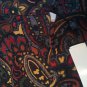 Skirt Fantasy Paisley Size 46 Comfortable Autumn Winter Pure Wool Vintage Brown
