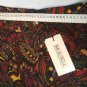 Skirt Fantasy Paisley Size 46 Comfortable Autumn Winter Pure Wool Vintage Brown