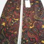 Skirt Fantasy Paisley Size 46 Comfortable Autumn Winter Pure Wool Vintage Brown