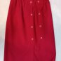 Skirt Sport Buttons Red Solid Colour Spring Wool Cold Various Sizes Hot