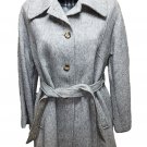 Jacket Women's Grey Beaver Pure Wool Iws 40-46 Winter Hot Comfortable Belt