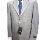 Men's Jacket Spring Summer Pure Wool 3 Buttons Grey Check Pied De Poule New