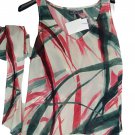 Women Vest Top Summer Fantasy Size 46 Claudia Gil Viscose Light With Scarf