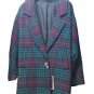 Jacket Woman Fabric Wool Mohair Winter Check oltre Comfortable Hot Tartan