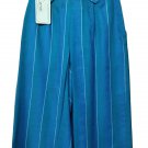 Skirt Trousers Autumn Blue Half Time Striped Pure Wool Light Size 40 Discount