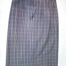 Skirt Springy Pure Wool Lined Size 44 British Style Check Vestebene Grey