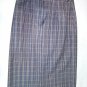 Skirt Springy Pure Wool Lined Size 44 British Style Check Vestebene Grey