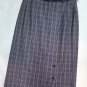 Skirt Springy Pure Wool Lined Size 44 British Style Check Vestebene Grey