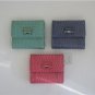 Liz Claiborne Faux Croc Gater Wallet Pink, Green or Indigo NEW With Tags In Box LOTS of PICS!