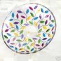 Murano Italian Made Glass Multicolor Leaves 13" Centerpiece Bowl NIB