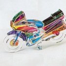 Murano Italian Art Glass Collectible Motorcycle Sculpture 4 1/2" NEW