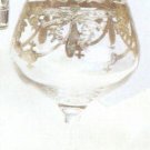 Set of 6 New Murano Medici Silver Overlay Brandy Glasses 5.5"