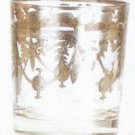 Murano Glass Scotch Glasses Set of 6 Made in Italy Silver Clear